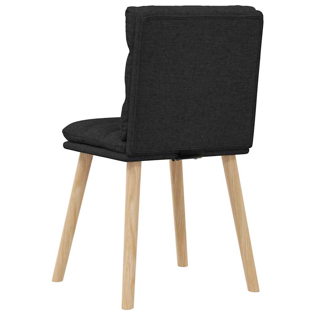 vidaXL Esszimmerstühle 6 Stk. Schwarz Stoff