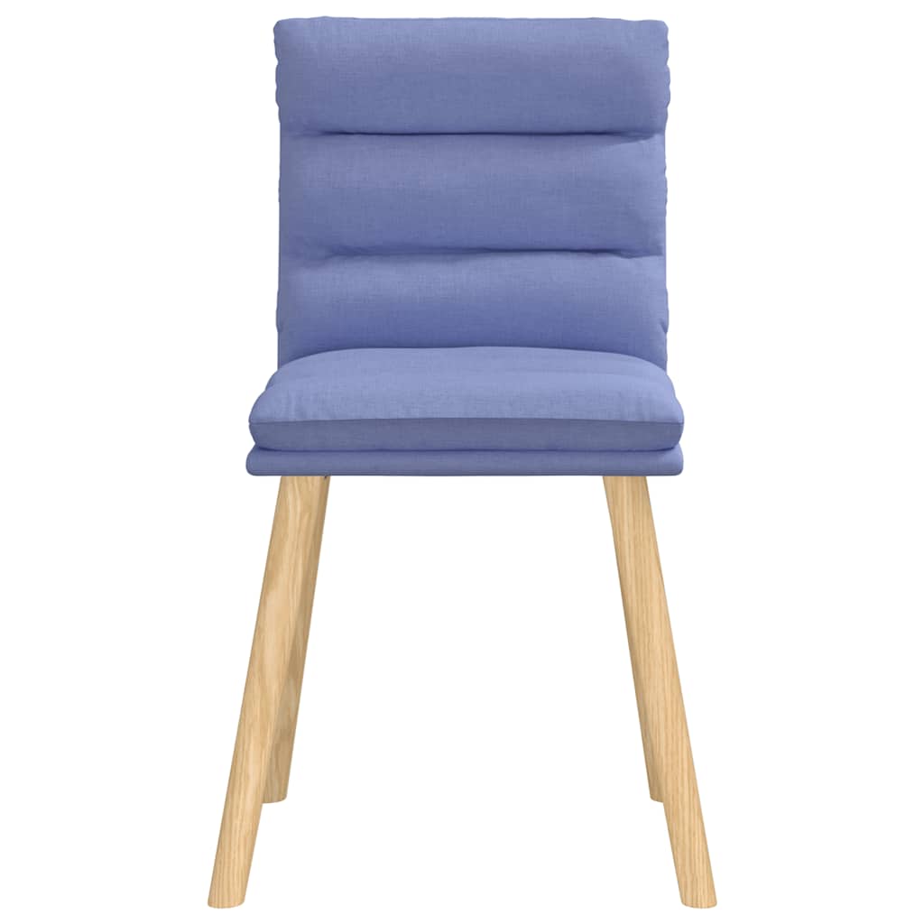 vidaXL Esszimmerstühle 6 Stk. Jeansblau Stoff