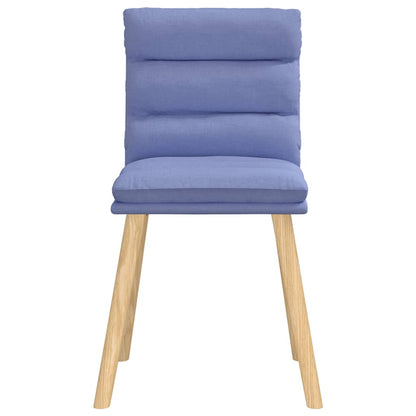 vidaXL Esszimmerstühle 6 Stk. Jeansblau Stoff