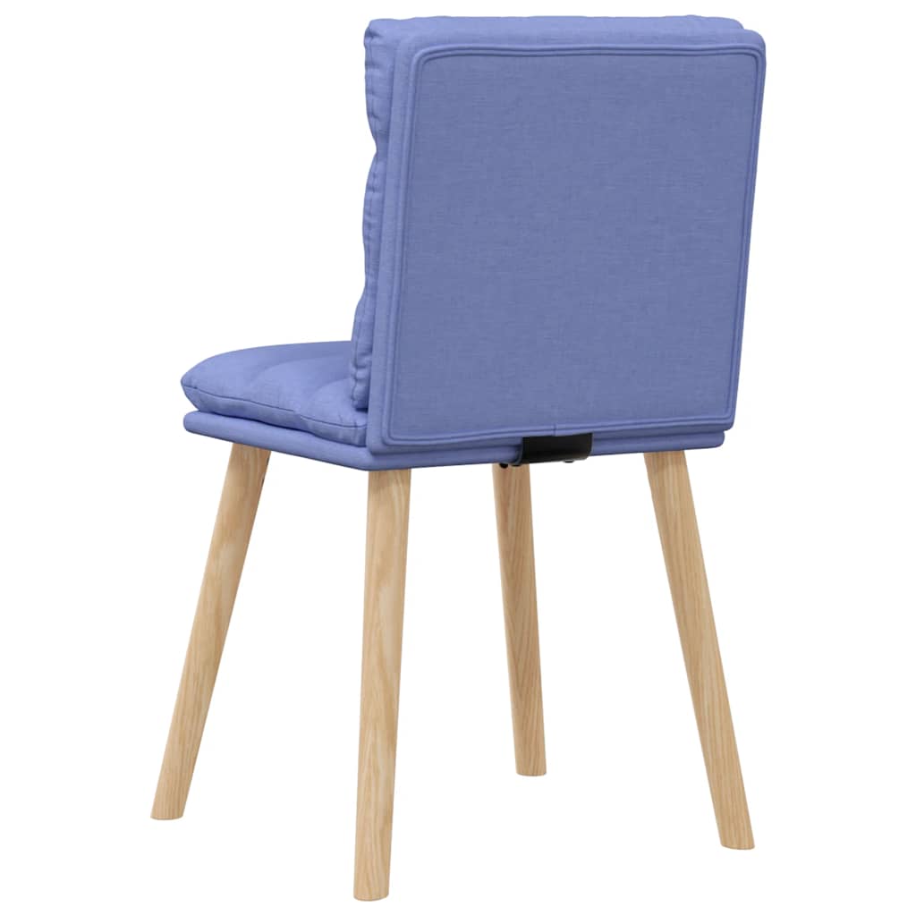 vidaXL Esszimmerstühle 6 Stk. Jeansblau Stoff