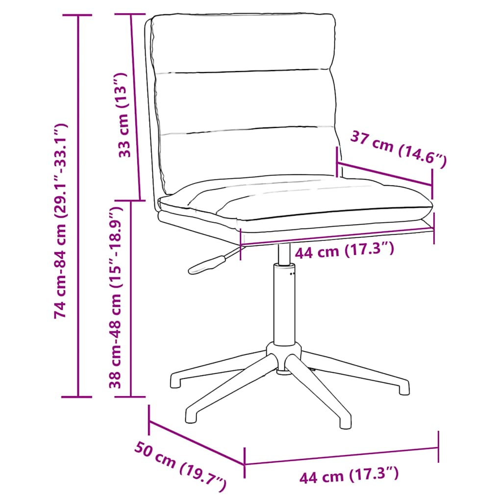 vidaXL Esszimmerstühle 4 Stk. Braun Kunstleder