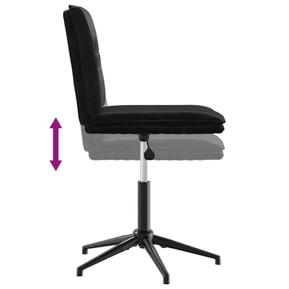 vidaXL Esszimmerstühle 6 Stk. Schwarz Samt