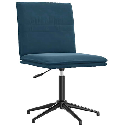 vidaXL Chaises de salle à manger 6 pcs Bleu velours