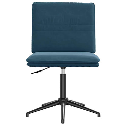 vidaXL Chaises de salle à manger 6 pcs Bleu velours