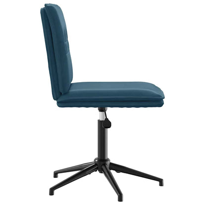 vidaXL Chaises de salle à manger 6 pcs Bleu velours