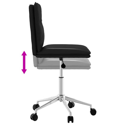 vidaXL Chaises de salle à manger 6 pcs Similicuir Noir