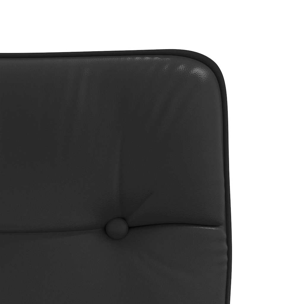 vidaXL Chaises de salle à manger 6 pcs Similicuir Noir