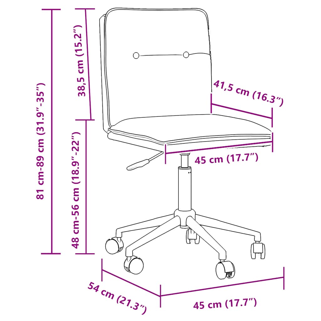 vidaXL Chaises de salle à manger 6 pcs Similicuir Noir