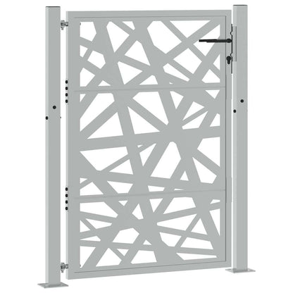 Gartentor 100x125 cm Cortenstahl Helles Design