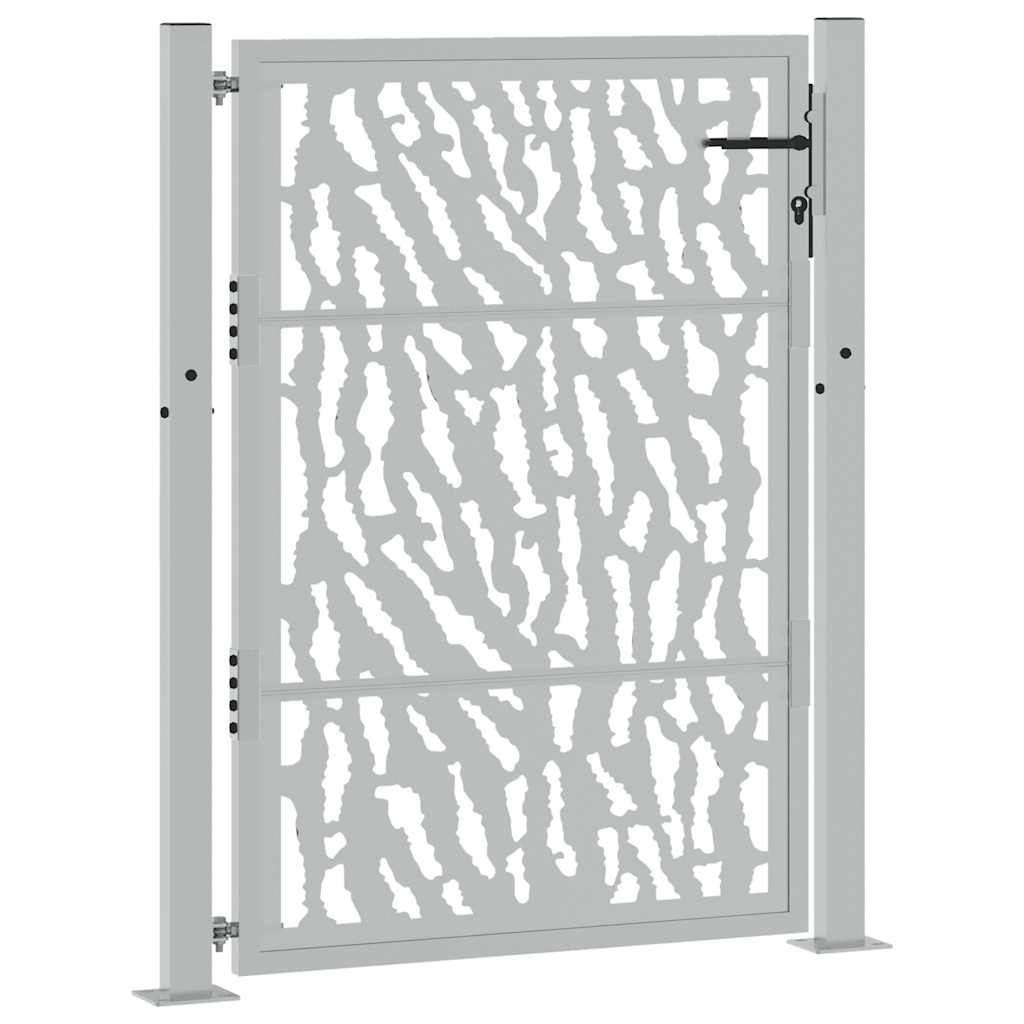 Gartentor 100x125 cm Verwitterungsstahl Trace-Design