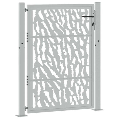 Gartentor 100x125 cm Verwitterungsstahl Trace-Design