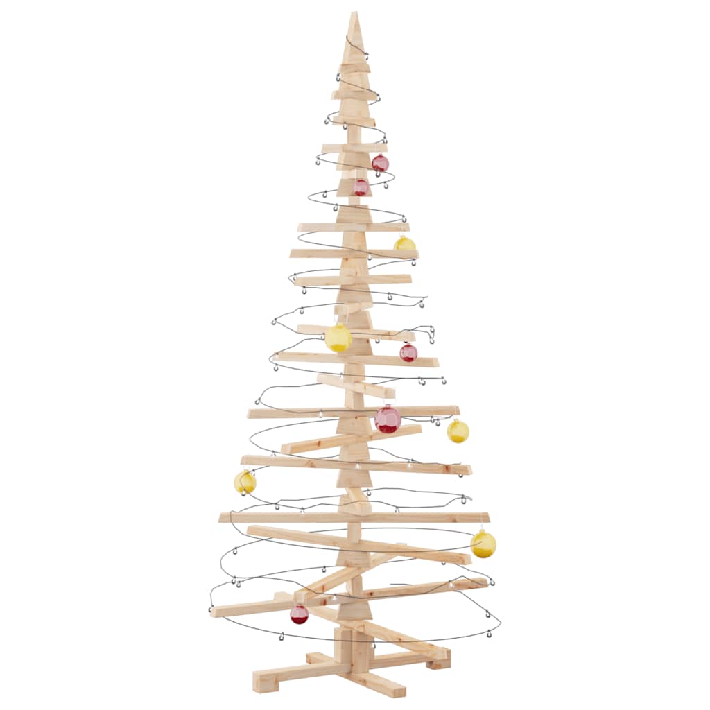 vidaXL Weihnachtsbaum Holz zum Schmücken 180 cm Massivholz Kiefer