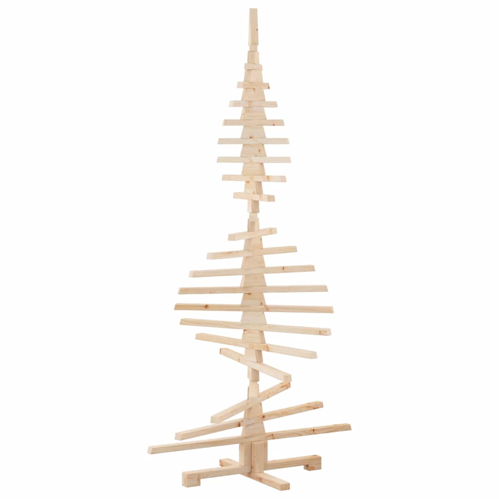 vidaXL Weihnachtsbaum Holz zum Schmücken 180 cm Massivholz Kiefer