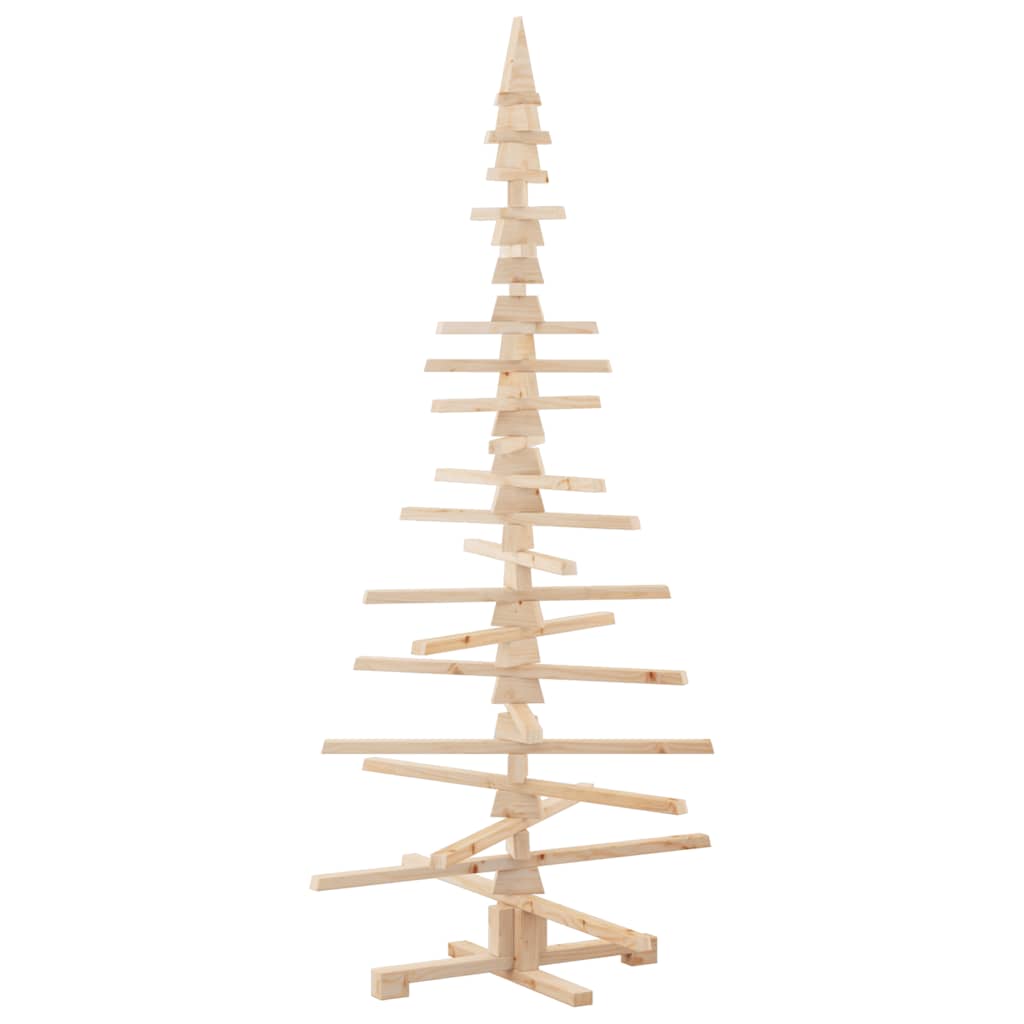 vidaXL Weihnachtsbaum Holz zum Schmücken 180 cm Massivholz Kiefer