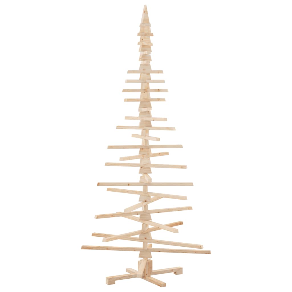 vidaXL Weihnachtsbaum Holz zum Schmücken 210 cm Massivholz Kiefer
