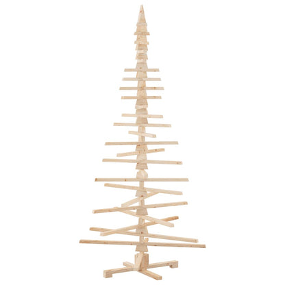vidaXL Weihnachtsbaum Holz zum Schmücken 210 cm Massivholz Kiefer
