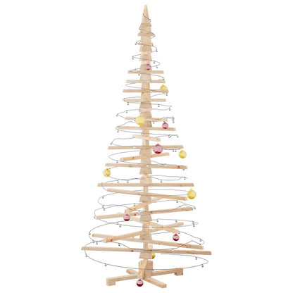 vidaXL Weihnachtsbaum Holz zum Schmücken 210 cm Massivholz Kiefer