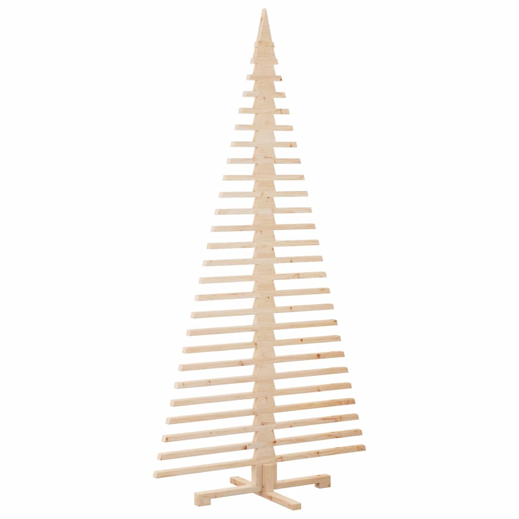 vidaXL Weihnachtsbaum Holz zum Schmücken 210 cm Massivholz Kiefer