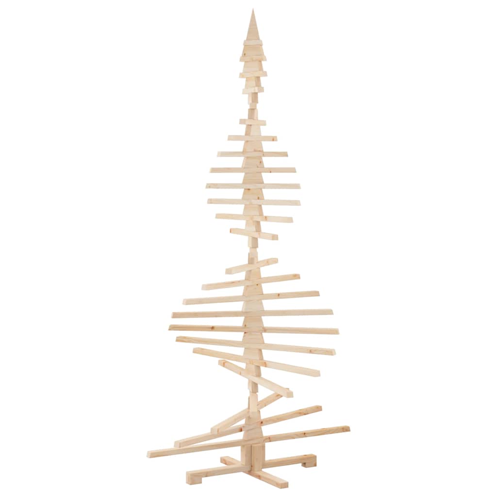 vidaXL Weihnachtsbaum Holz zum Schmücken 210 cm Massivholz Kiefer