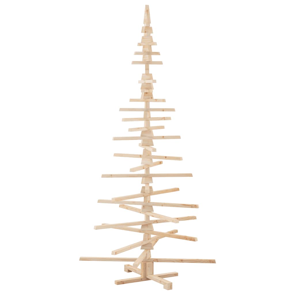 vidaXL Weihnachtsbaum Holz zum Schmücken 210 cm Massivholz Kiefer