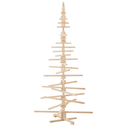 vidaXL Weihnachtsbaum Holz zum Schmücken 210 cm Massivholz Kiefer