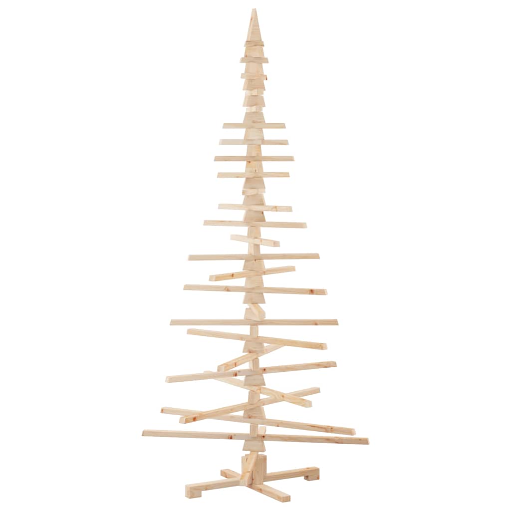 vidaXL Weihnachtsbaum Holz zum Schmücken 210 cm Massivholz Kiefer