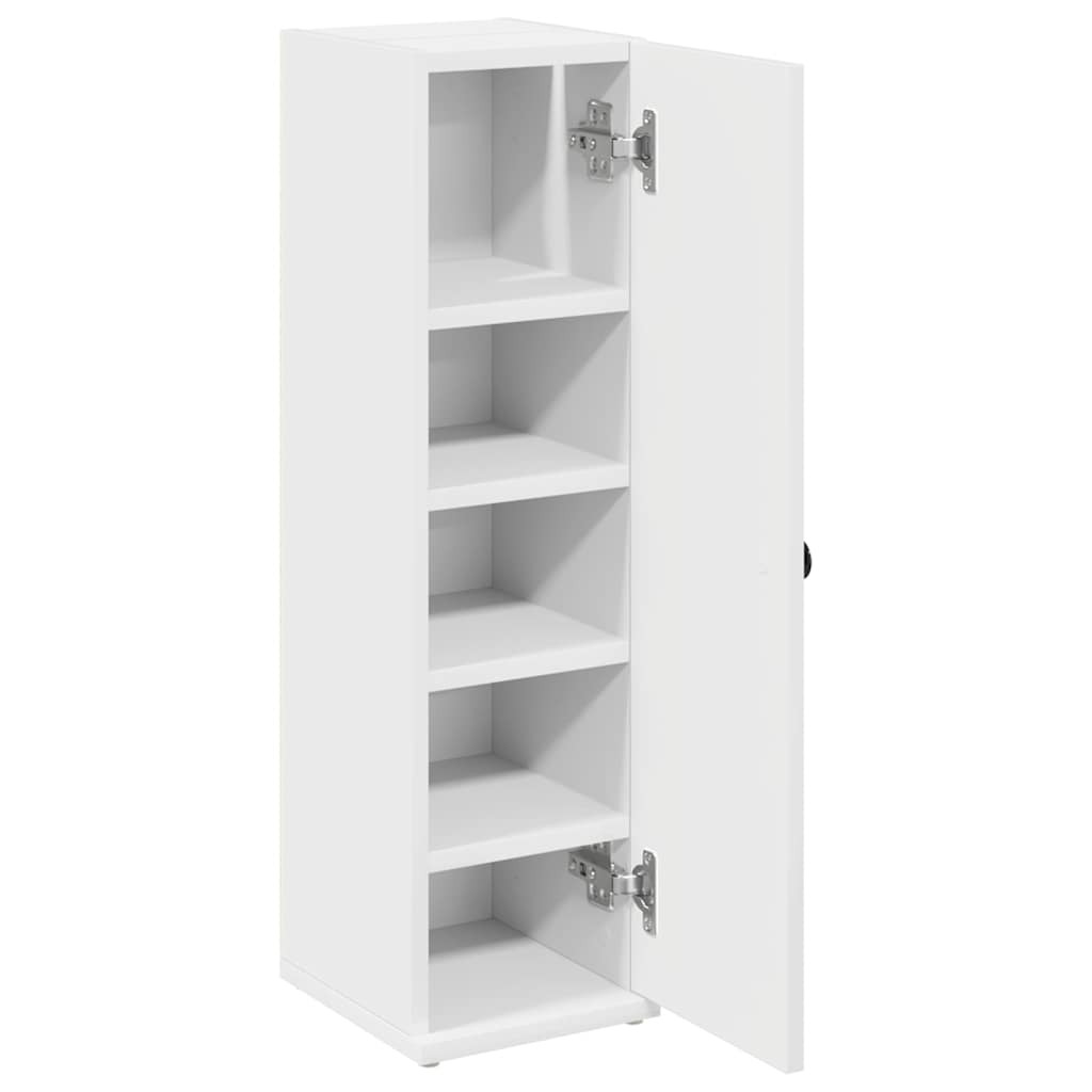 vidaXL Badezimmerschrank mit Rollenhalter Weiß 20,5x22x72 cm