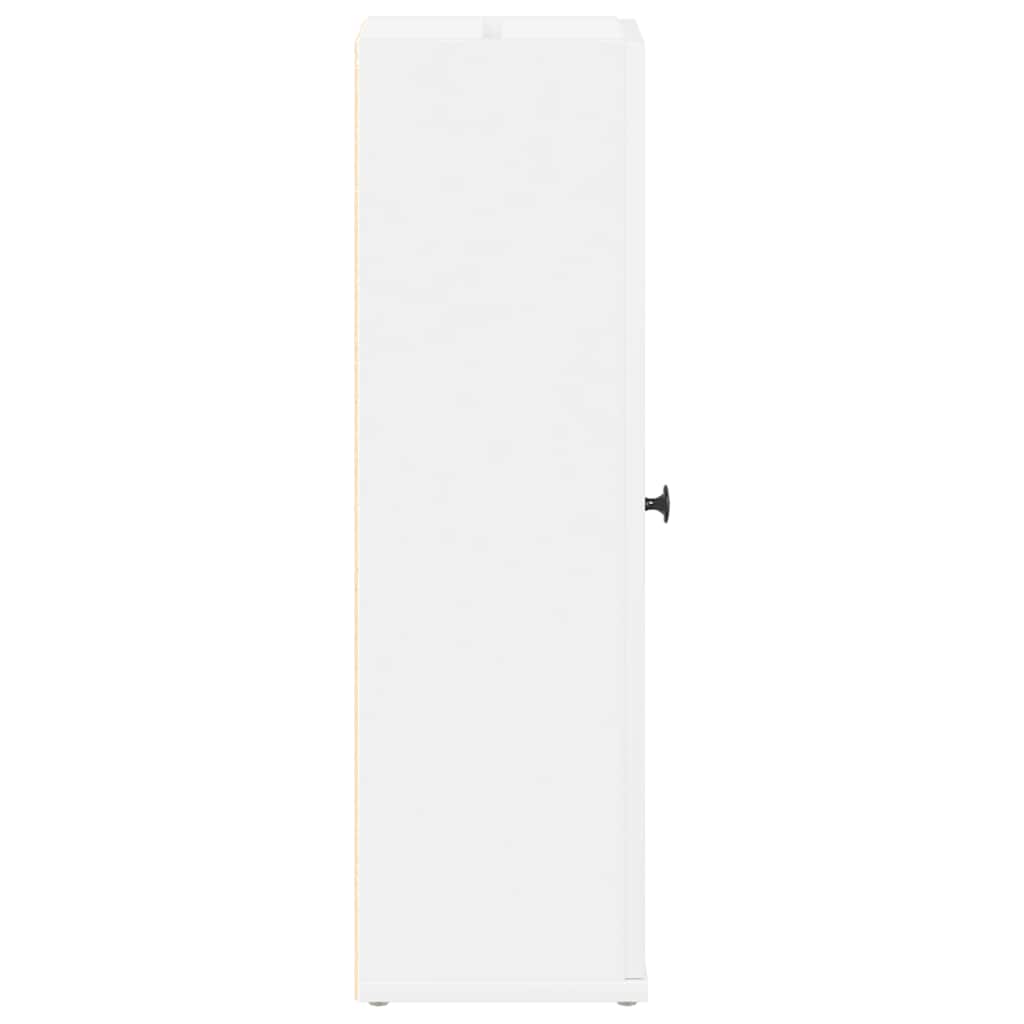 vidaXL Badezimmerschrank mit Rollenhalter Weiß 20,5x22x72 cm