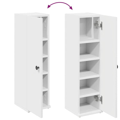 vidaXL Badezimmerschrank mit Rollenhalter Weiß 20,5x22x72 cm