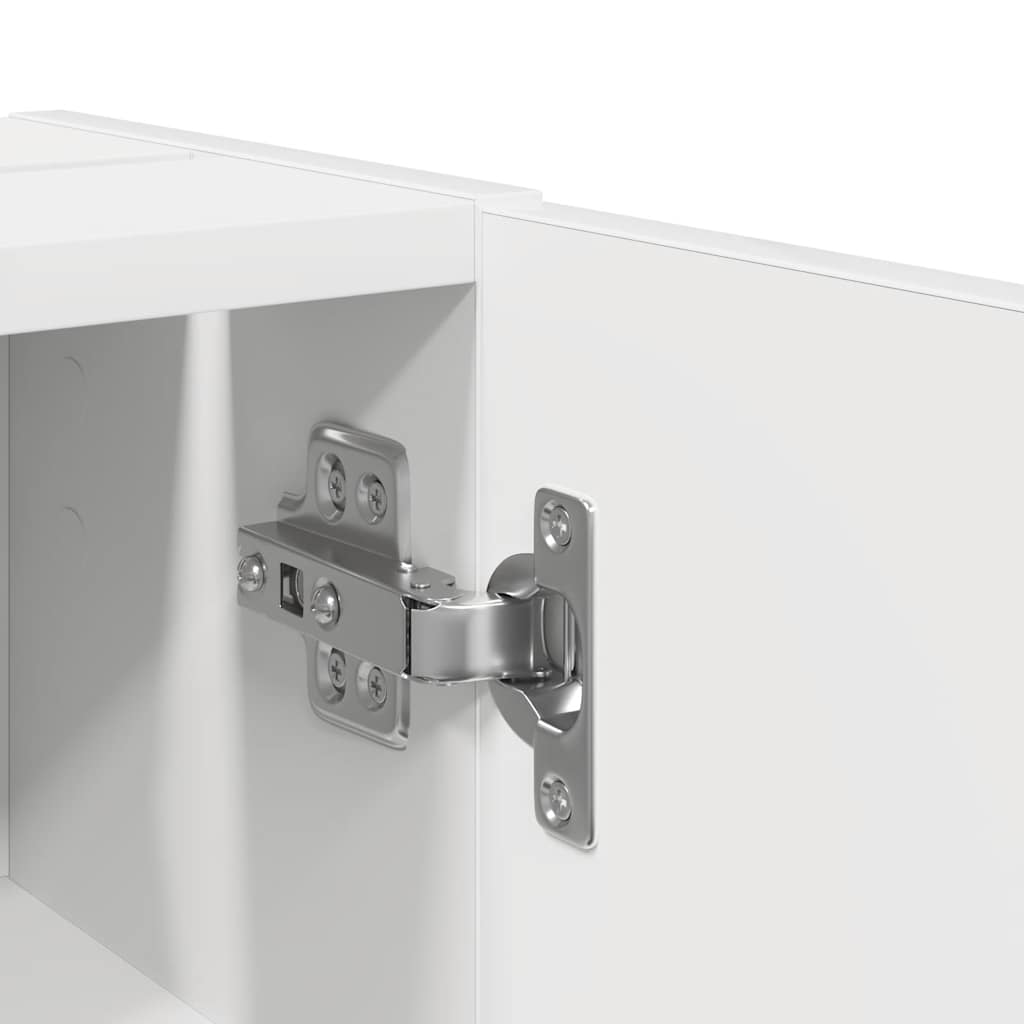 vidaXL Badezimmerschrank mit Rollenhalter Weiß 20,5x22x72 cm