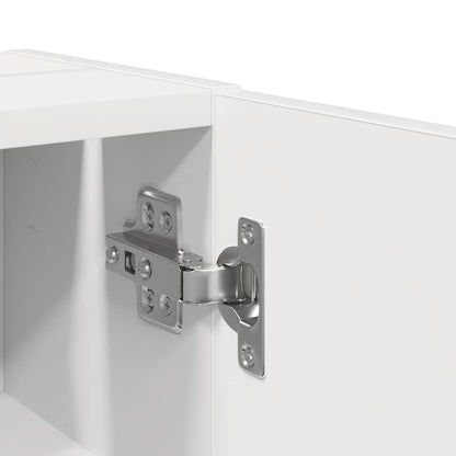 vidaXL Badezimmerschrank mit Rollenhalter Weiß 20,5x22x72 cm