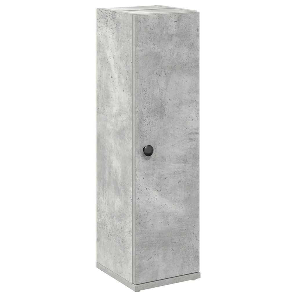 vidaXL Badezimmerschrank mit Rollenhalter Betongrau 20,5x22x72 cm