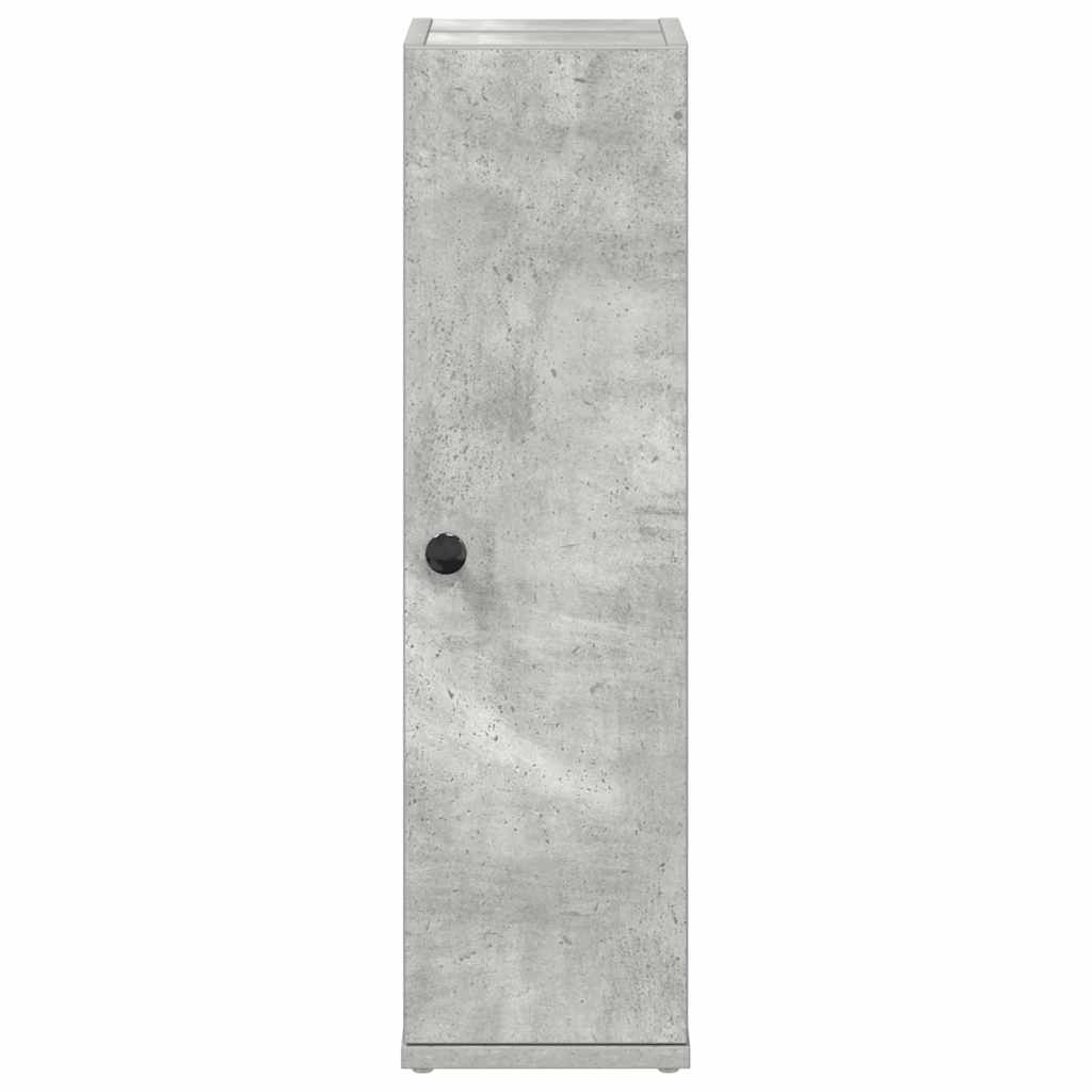 vidaXL Badezimmerschrank mit Rollenhalter Betongrau 20,5x22x72 cm
