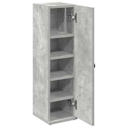 vidaXL Badezimmerschrank mit Rollenhalter Betongrau 20,5x22x72 cm