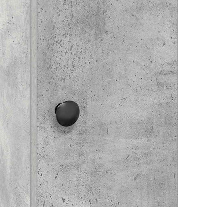 vidaXL Badezimmerschrank mit Rollenhalter Betongrau 20,5x22x72 cm