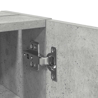 vidaXL Badezimmerschrank mit Rollenhalter Betongrau 20,5x22x72 cm