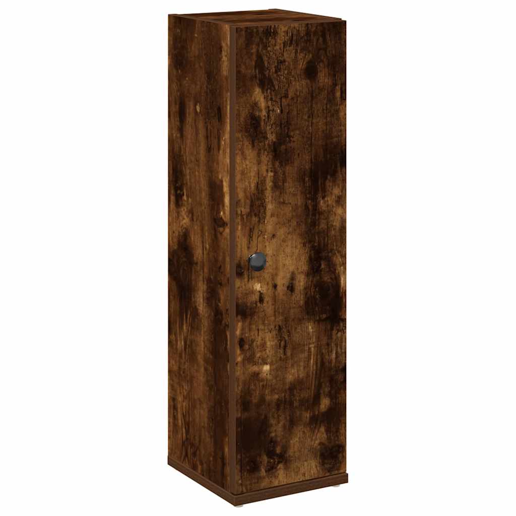 vidaXL Badezimmerschrank mit Rollenhalter Räuchereiche 20,5x22x72 cm