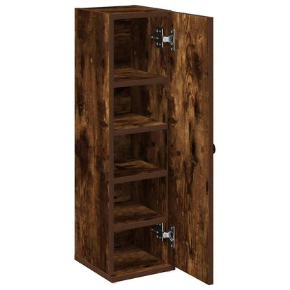 vidaXL Badezimmerschrank mit Rollenhalter Räuchereiche 20,5x22x72 cm