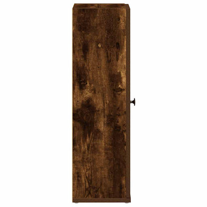 vidaXL Badezimmerschrank mit Rollenhalter Räuchereiche 20,5x22x72 cm