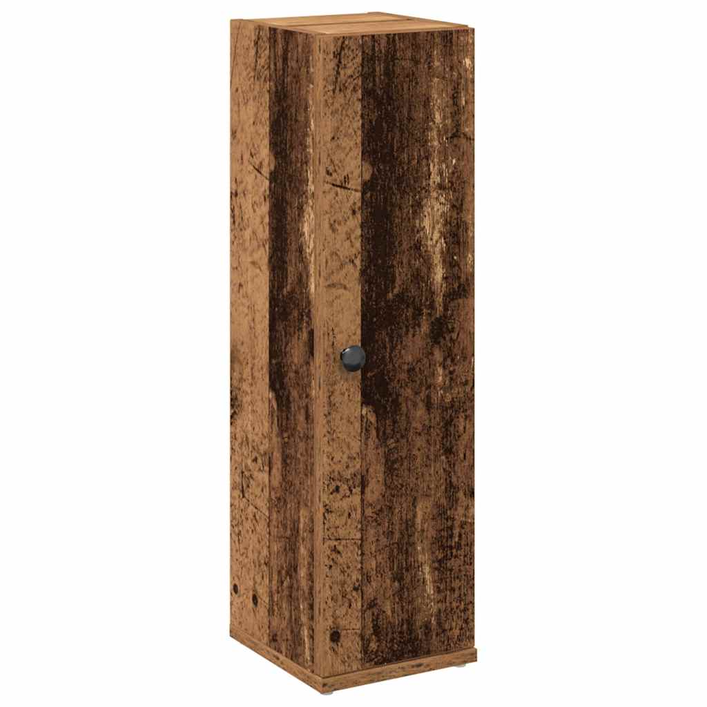 vidaXL Badezimmerschrank mit Rollenhalter Altholz-Optik 20,5x22x72 cm