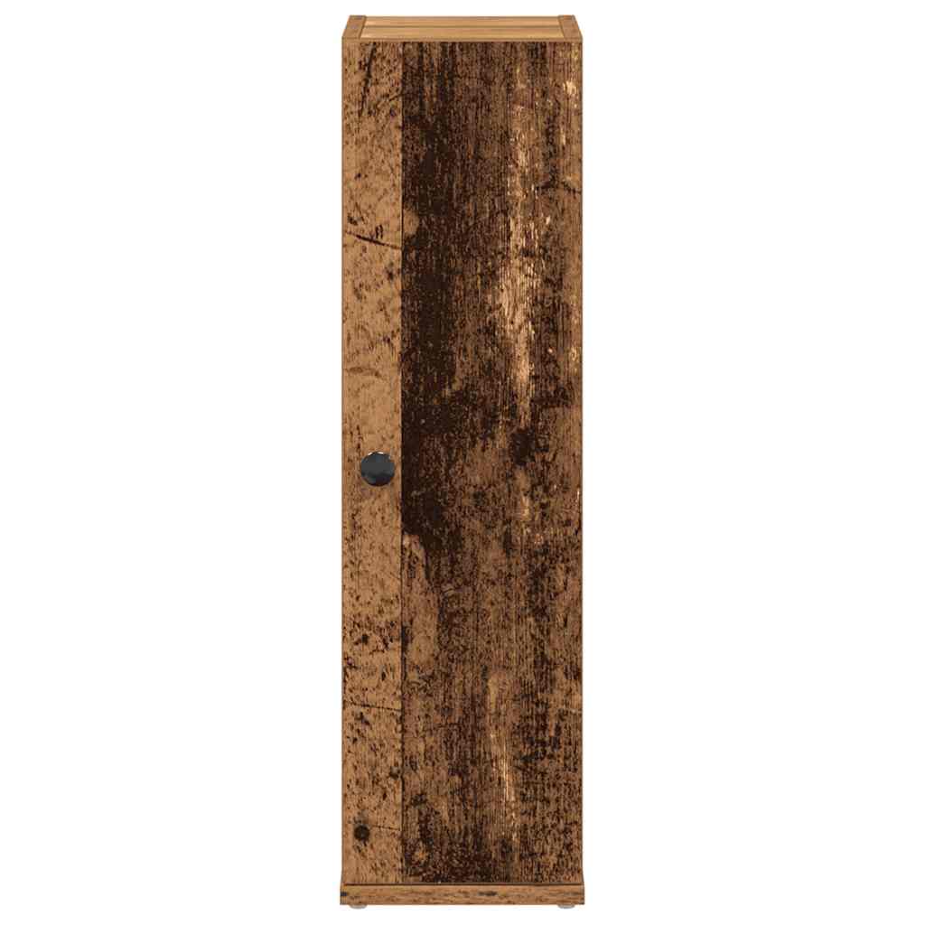 vidaXL Badezimmerschrank mit Rollenhalter Altholz-Optik 20,5x22x72 cm
