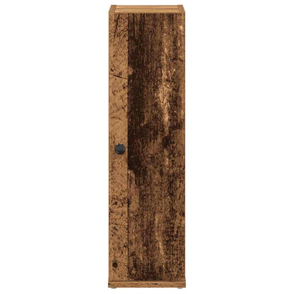vidaXL Badezimmerschrank mit Rollenhalter Altholz-Optik 20,5x22x72 cm