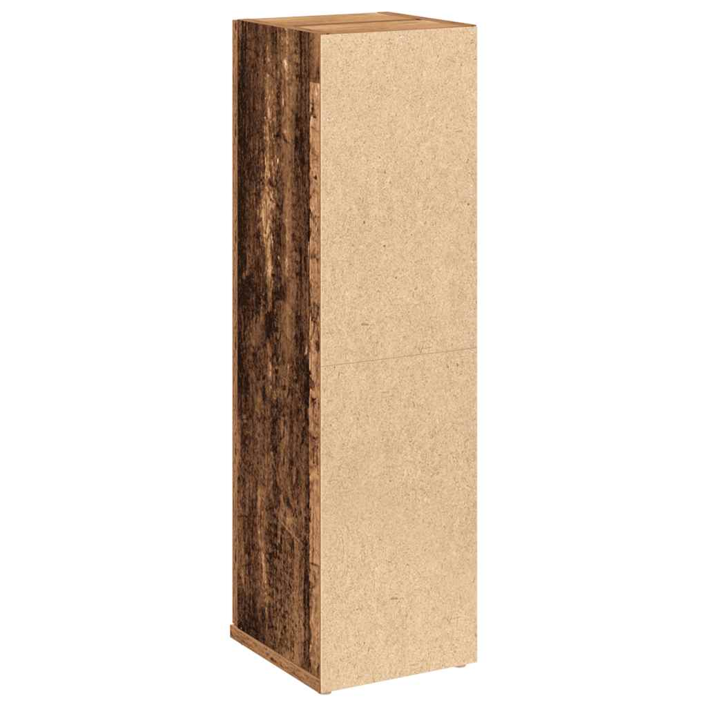 vidaXL Badezimmerschrank mit Rollenhalter Altholz-Optik 20,5x22x72 cm
