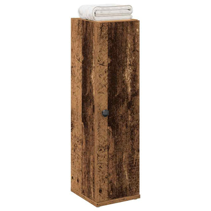 vidaXL Badezimmerschrank mit Rollenhalter Altholz-Optik 20,5x22x72 cm