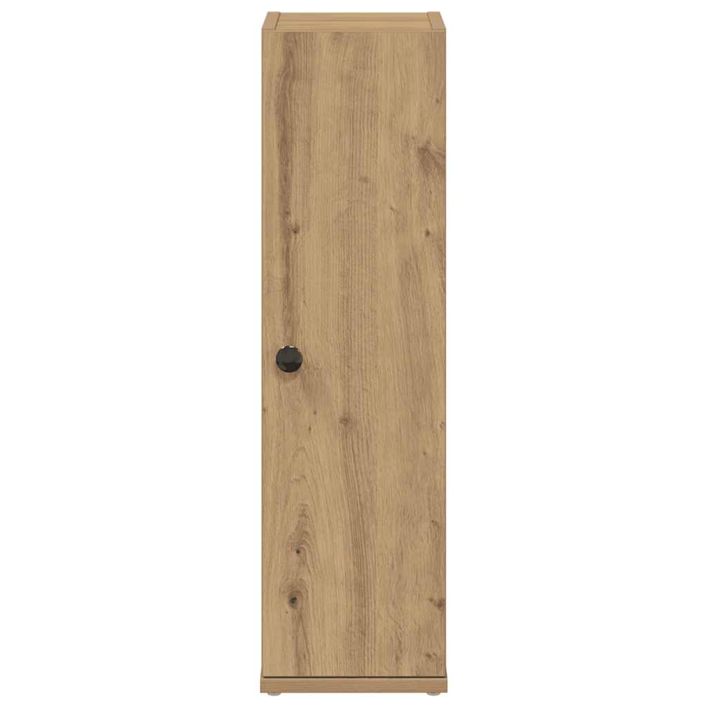 vidaXL Badezimmerschrank mit Rollenhalter Artisan-Eiche 20,5x22x72 cm