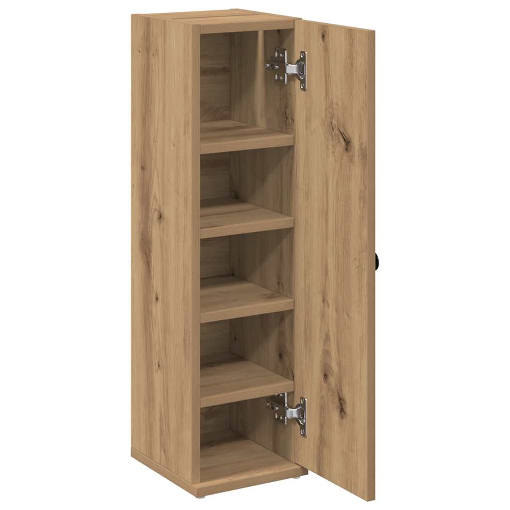 Badezimmerschrank mit Rollenhalter Artisan-Eiche 20,5x22x72 cm