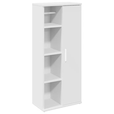 vidaXL Badezimmerschrank mit Rollenhalter Weiß 39x22x90 cm