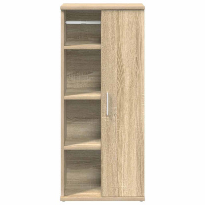 vidaXL Badezimmerschrank mit Rollenhalter Sonoma-Eiche 39x22x90 cm