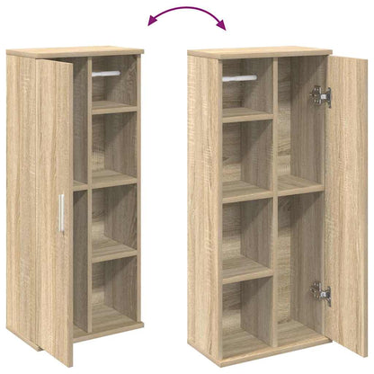 vidaXL Badezimmerschrank mit Rollenhalter Sonoma-Eiche 39x22x90 cm
