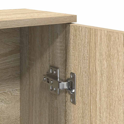 vidaXL Badezimmerschrank mit Rollenhalter Sonoma-Eiche 39x22x90 cm